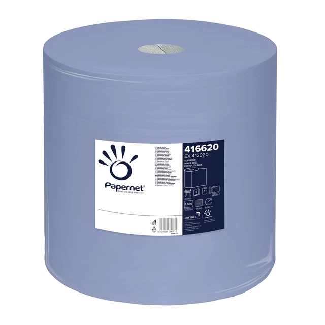 Carta industriale Papernet / rotolo blu 416620, 360 m, 3 strati