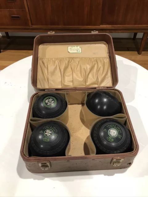 Vintage Henselite Lawn Bowls Size 4H Drakes Pride Xtra Special Model