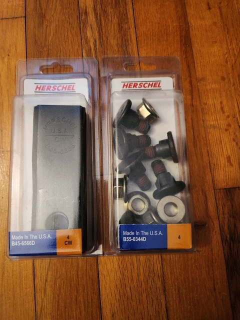 1 Set New Herschel Disc Mower Knife Bolts and Nuts B55-0344D B45-6566D 4 CW
