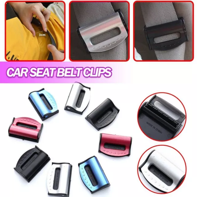 2x Auto Sicherheit Sicherheitsgurt Komfort Clip Versteller