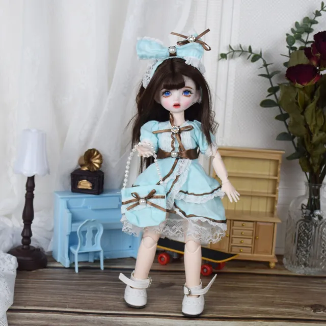 New 30cm Doll 12 Inch BJD Dolls 3D Eyes Handmade Face Makeup Girls Princess Toys