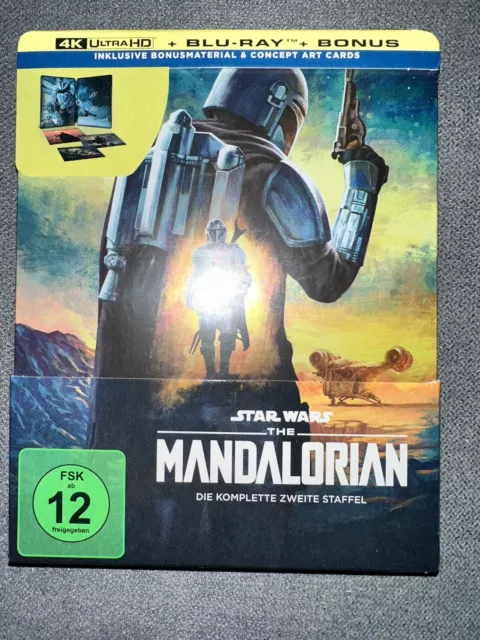 The Mandalorian - Staffel 2 - 4K Ultra HD BluRay - Steelbook - Artcards Neu OVP