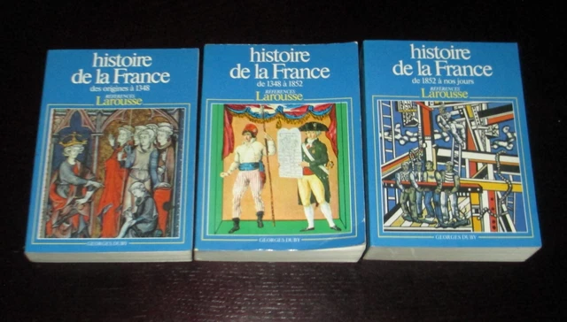 HISTOIRE DE LA France - Origines à nos jours - 3 tomes - Georges Duby