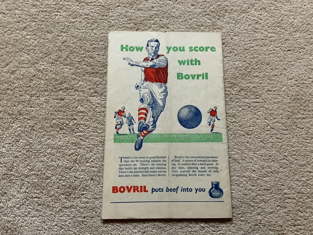 1957 FA CUP FINAL MANCHESTER UNITED MAN UTD V ASTON VILLA No Writing £