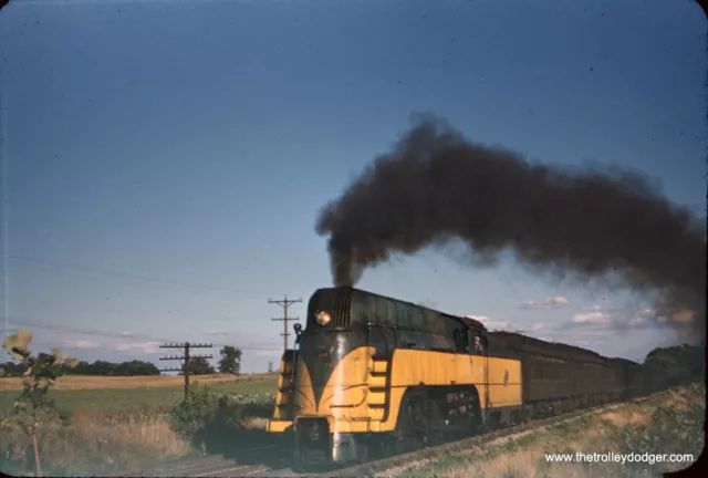 CNW Chicago & North Western Steam Loco #620 1955 35mm Original Kodachrome Slide