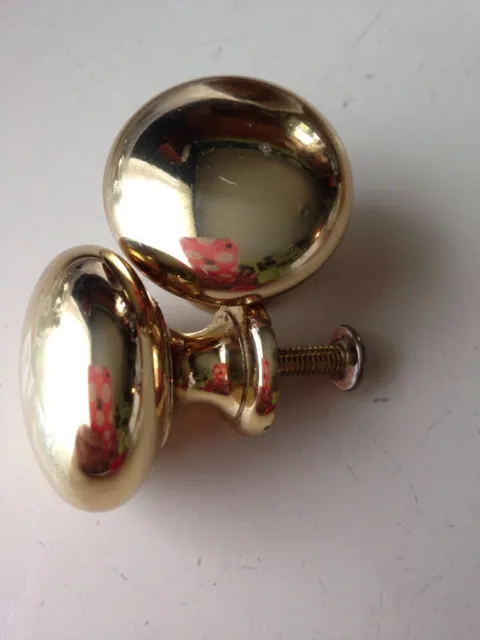 HICKORY HARDWARE Polished Brass Knob Pull Cabinet Cupboard Door Hardware Drawer