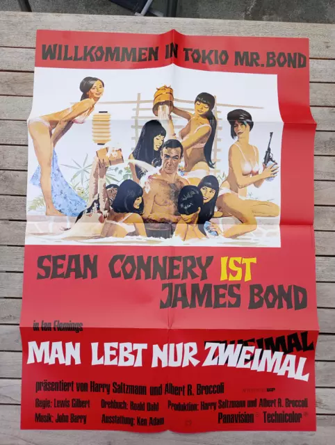 James Bond 007 Filmplakat A1 MAN LEBT NUR ZWEIMAL Sean Connery WA