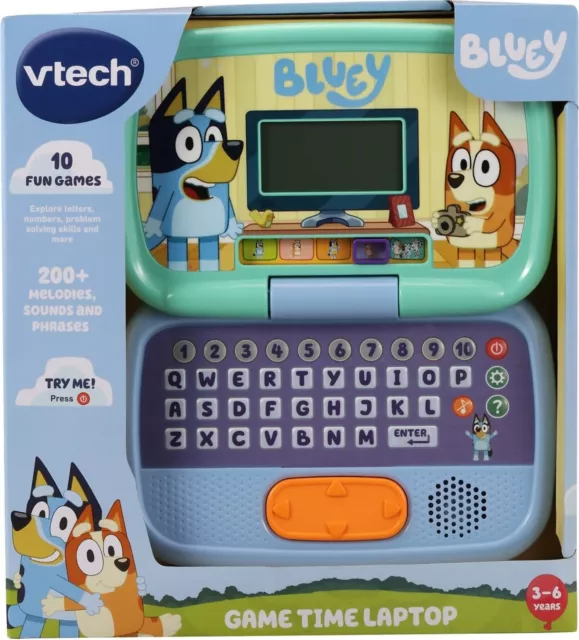 Vtech - Bluey - Game Time Laptop from Tates Toyworld