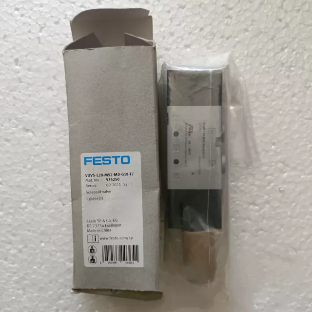 1PC Festo VUVS-L20-M52-MD-G18-F7 575250 Solenoid Valve New Free Shipping