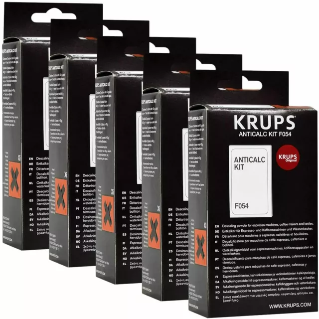 Lot de 12 paquets de détartrant Krups F054 - Avec 2 sachets de 40