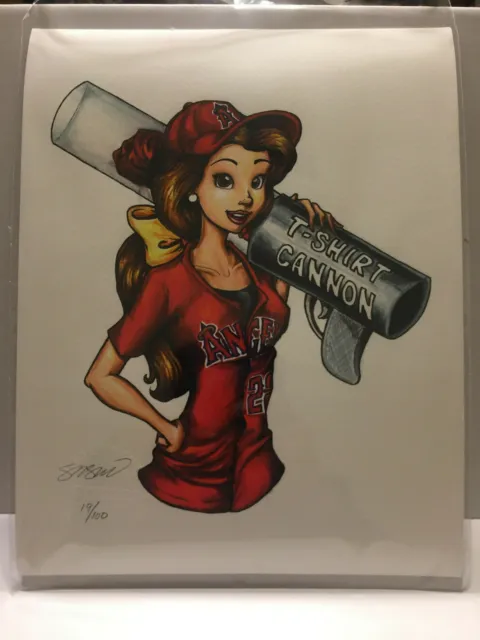 8"x10" Limited Edition Print Angels T-Shirt Cannon Princess Numbered #19/100