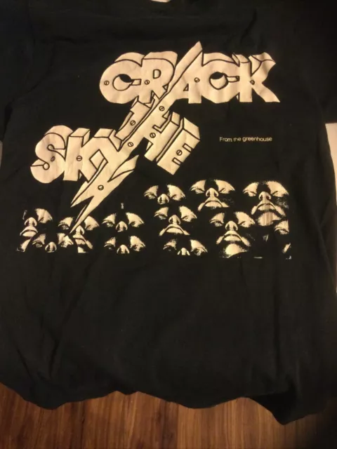 CRACK THE SKY: OG ’89 Greenhouse Tour Vintage T-Shirt SCREEN STARS 50/50 LARGE