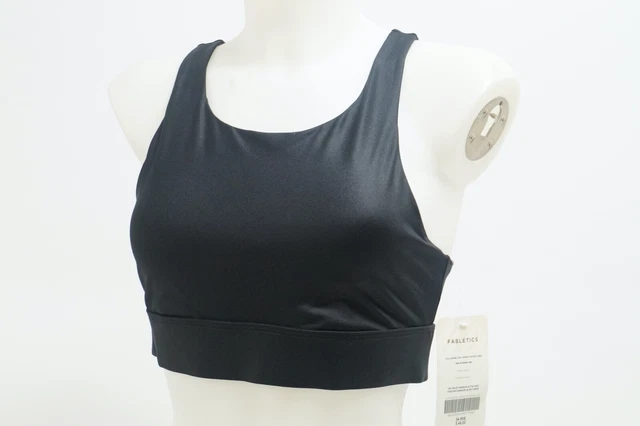 Fabletics Sport BH Fitness Sports Bra Ella Shine High Soft Schwarz Gr. M #B1