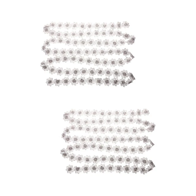 Spitze Perlenband 2x 5 Yards Floral Spitze Trim Geschenk Wrap Band Spitze Rolle