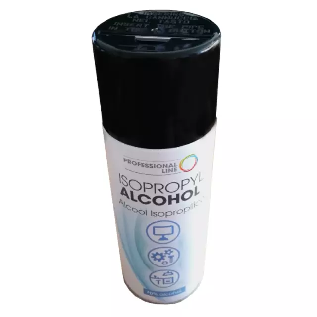 ALCOOL ISOPROPILICO * 400 mL * SPRAY PULIZIA PROFONDA SUPERFICI UNIVERSALE ALCOL