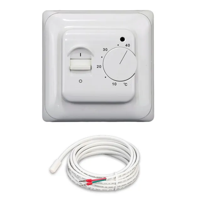 1*Electric-Floor-Heating Room Thermostat 220V Temperature Controller With Sensor