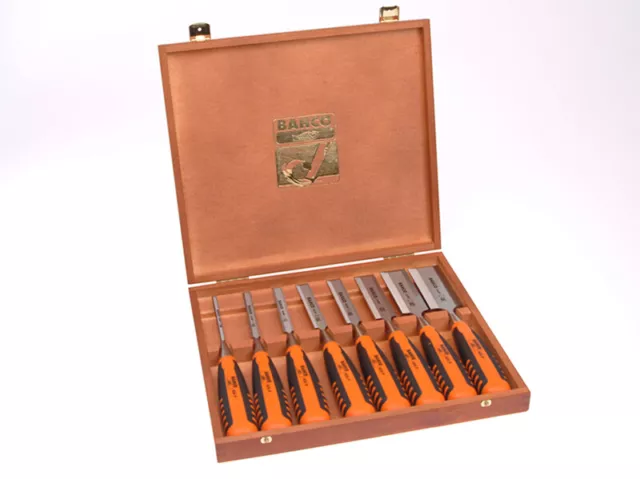 Bahco 424-P Bevel Edge Chisel Set, 8 Piece BAH424PS8