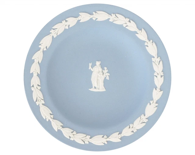 Wedgwood Blu Jasperware Zodiac Virgo Perno Piatto
