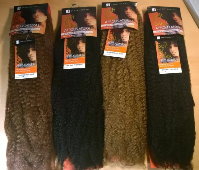 Sensationnel Soft N Silky Afro Kinky Hair Natural Twist Braid Marley 24 Inch