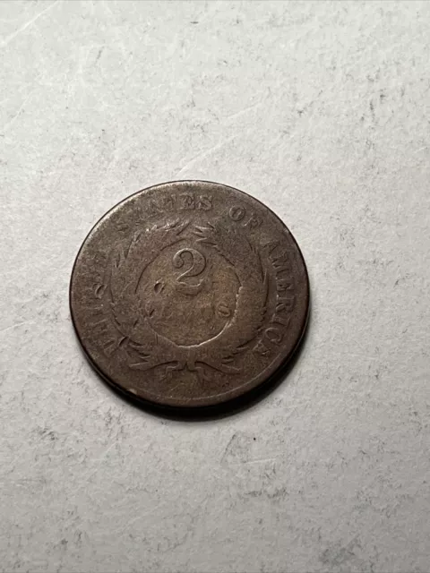 1870 Two Cent Piece, Choice Fine Better Date