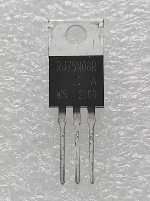 RU75N08R TO-220 IC chip Mosfet transistor 75V 80A TO220 Circuits Intégrés .C64.4