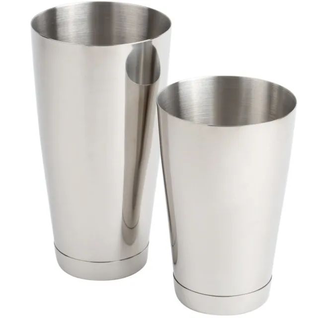 Boston Cocktail Shaker Stainless Steel 2 Pce Martini Bar Flair Mixing 840mL