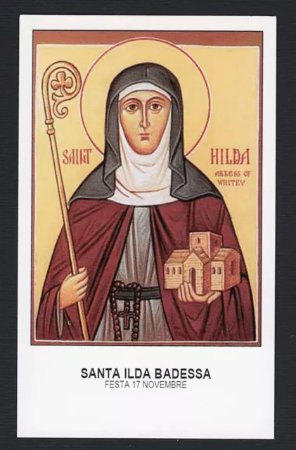 Santino  Holy Card Image Pieuse  Heiligenbild  Santa Ilda Badessa