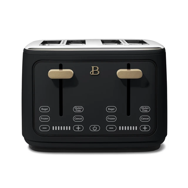 Beautiful 4 Slice Toaster, Black Sesame by Drew Barrymore