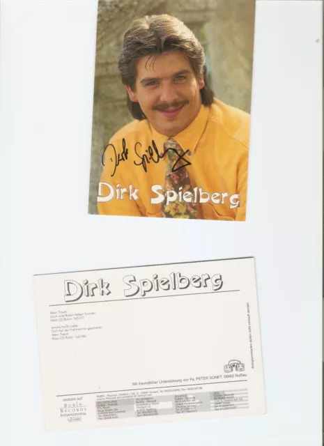 Dirk Spielberg - Autogrammkarte, Original Signiert, Musik,