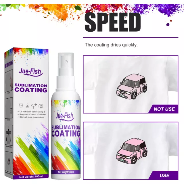 100ml Sublimation Coating Spray For Cotton Fabric & Polyester/Cotton Kits