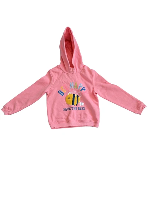 Felpa con cappuccio rosa per bambini Ex Next età 6-7