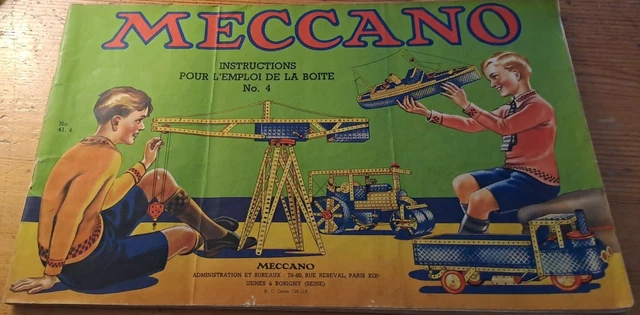 BOÎTE MECCANO N°4 REF 204 N *Année 1970 et manuels EUR 50,00 - PicClick FR