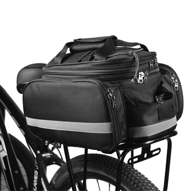 Fahrrad-Rücksitztasche, erweiterbar, MTB, Gepäckträgertasche, Q2V1