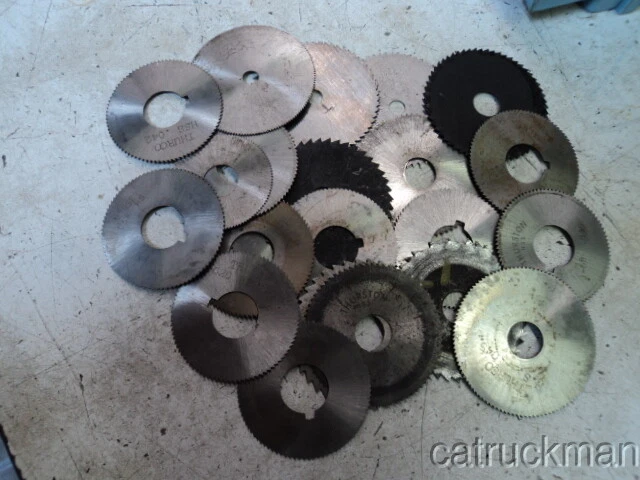 23 pcs. Slotting Saw Blades 1-1/2" to 2" Dia. .020" to .064" Thick   Thurston