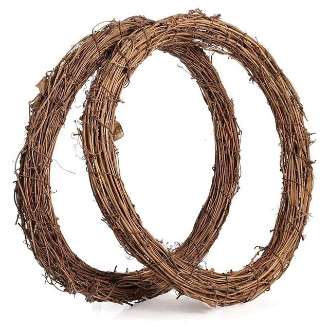 2 PEZZI 14 pollici viti corvo vino ramo corona rattan corona ghirlanda per 2013