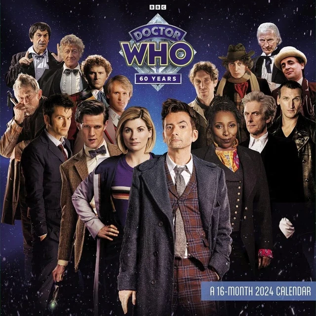 DOCTOR WHO 2024 Wall Calendar Brand New & Official Ddd913 18.95