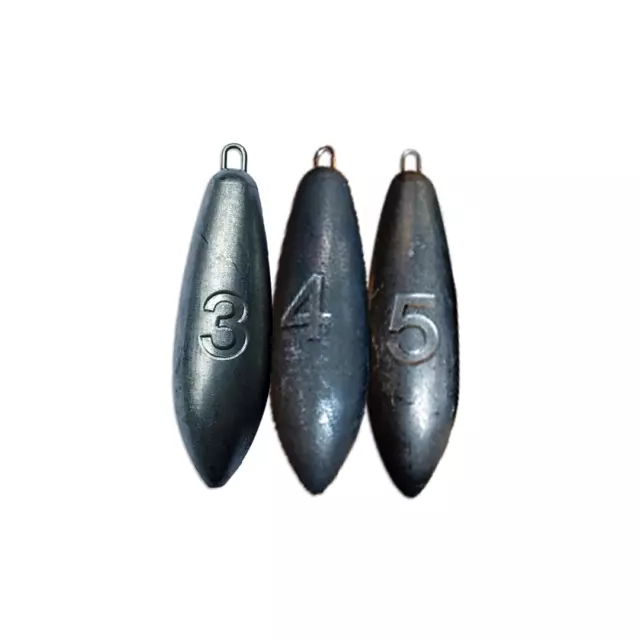Sea fishing weights 3oz, 4oz, 5oz available in 5, 10 & 20/ pack