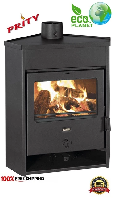 Poêle à bois en fonte côtés en verre 14 kW MARACAY fabrication
