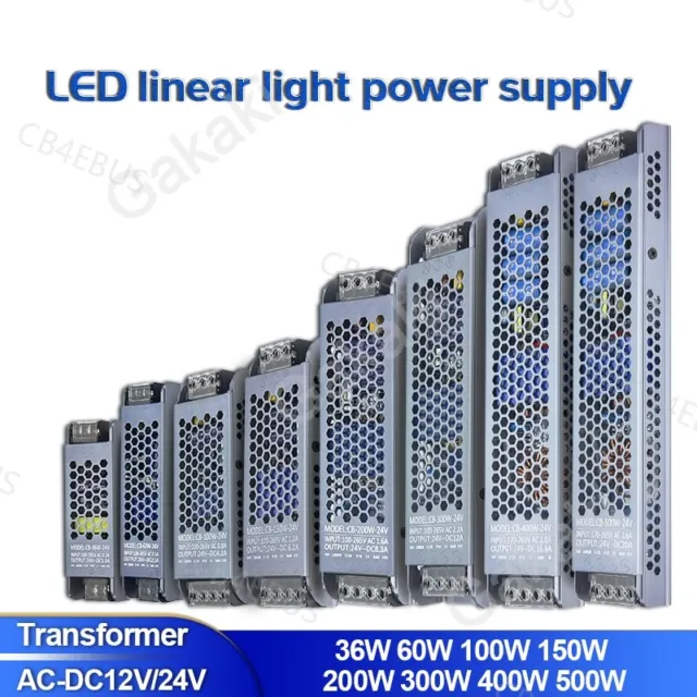 AC to DC 12V 24V LED Strips Driver Power Supply Lighting Transformers CB4
