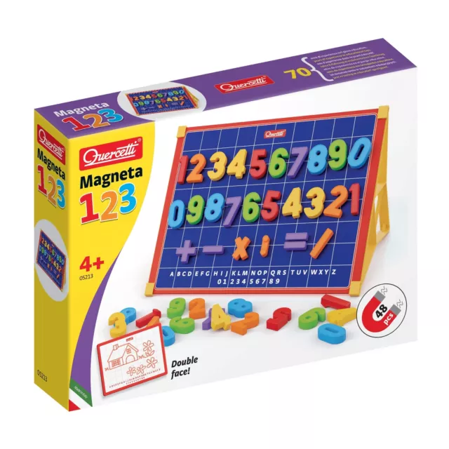 Quercetti 13/5213 Magnetic Numbers Kit 53 Pieces