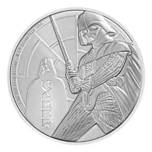 2022 Silver 1 oz Niue Star Wars: Darth Vader BU