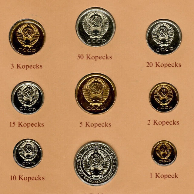 Coin Sets of All Nations USSR Russia UNC 1978-1979 3