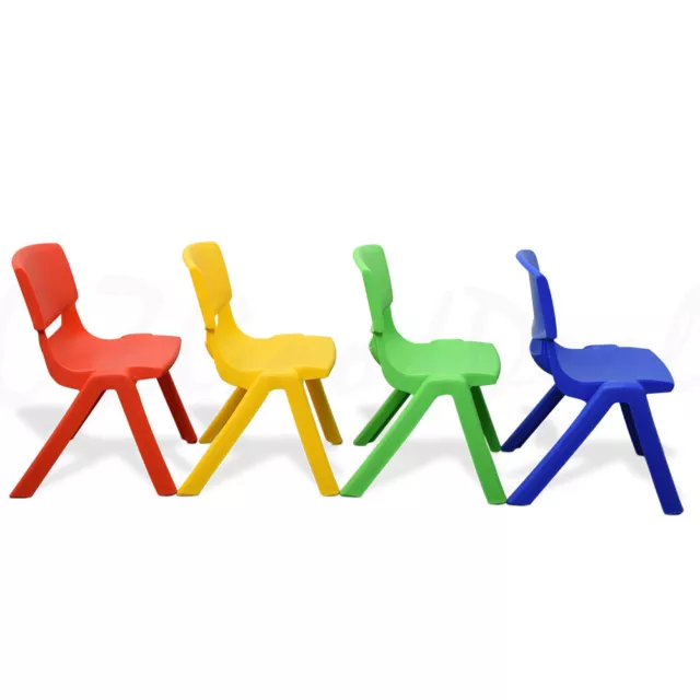 Brand New Kids Toddler Plastic Chair Yellow Blue Red Green Up to 100KG 2