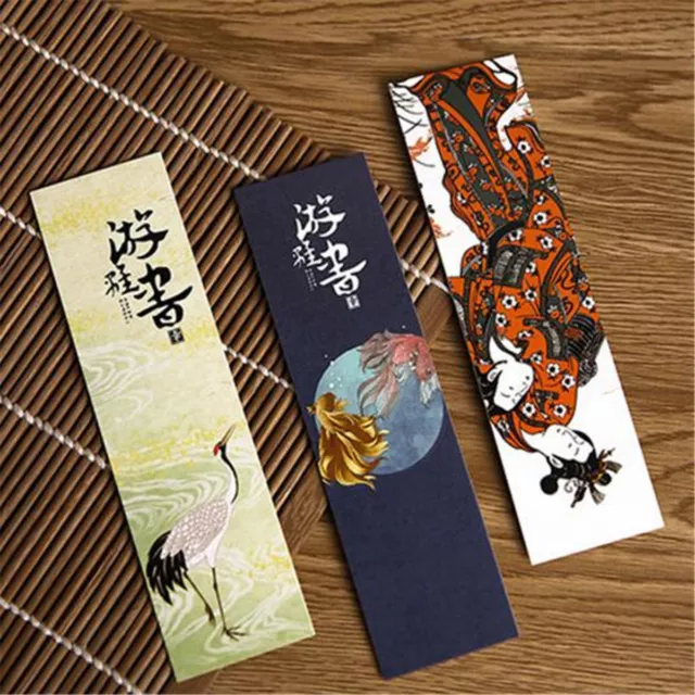 30 pièces/lot joli signet papier vintage style japonais marques de livre pour fournitures pour enfants 3