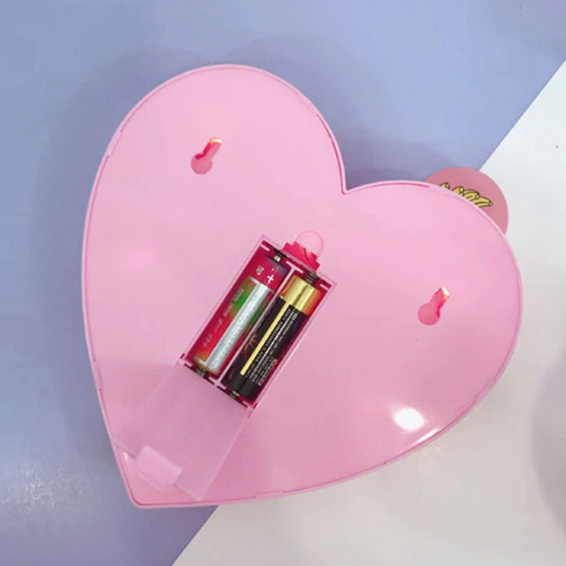LIGHT UP HEARTS Marquee Pink Shaped Kids Night Decorative Lamp £8.49