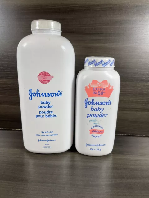 Johnsons Baby Powder  22oz 623g Talc Silky Soft Skin Sealed +bonus