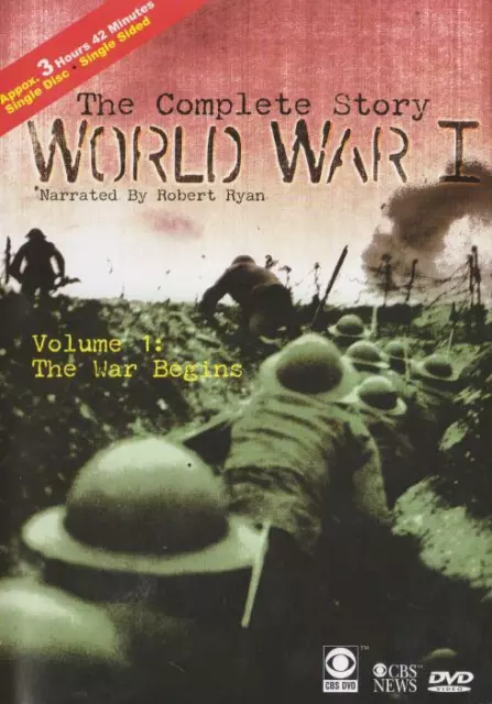 World War I: The Complete Story Vol. 1-3 VIDEO TV SERIES see WWI footage! 3 DVDs