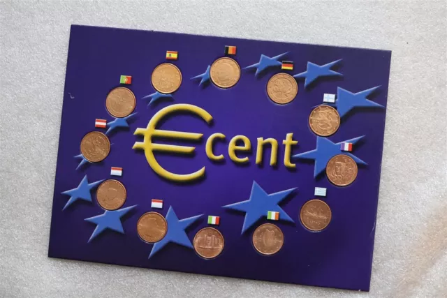 🧭 🇩🇪 Germany 1 Euro Cent - 12 Countries Collection In Card B62 #256