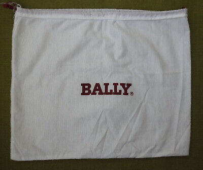 Bolsa de zapatos BALLY bolsa de polvo blanca cordón almacenamiento viaje (14"x12") 36x30 cm