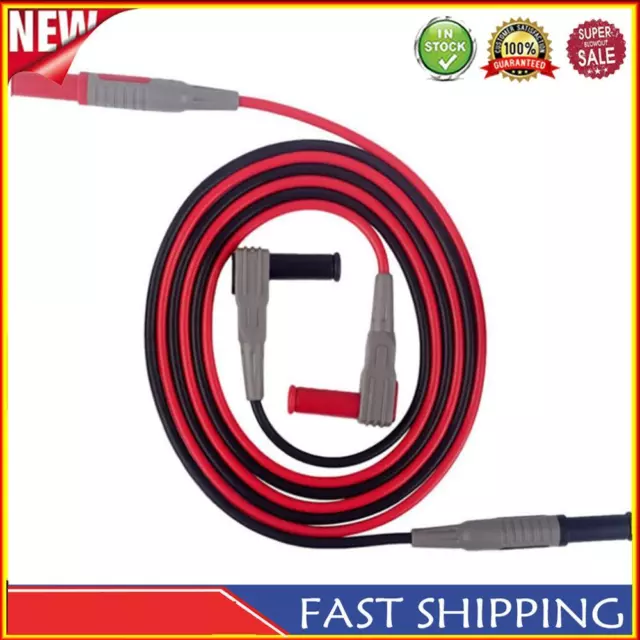 100CM Electrical Test Lead Male To Male Banana Plug 90 Degree To Straight